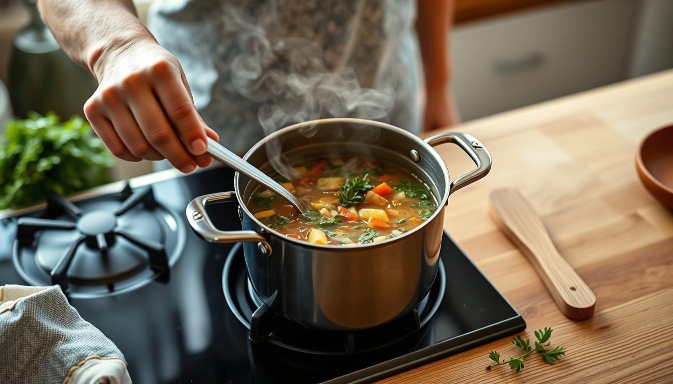 Healthy home cooking bowl